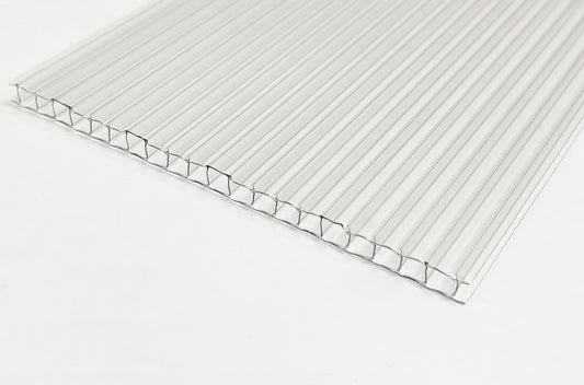 Twin Wall - Clear 6mm - Polycarbonate Sheets