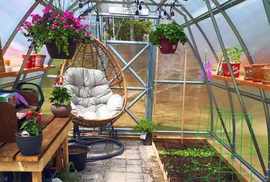 Designing Your Dream Greenhouse Area: Pavers and Seating Ideas for a Serene Atmosphere