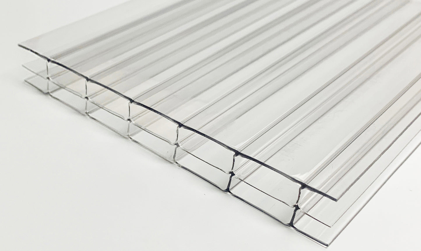 Triple Wall - Clear 16mm - Polycarbonate Sheets