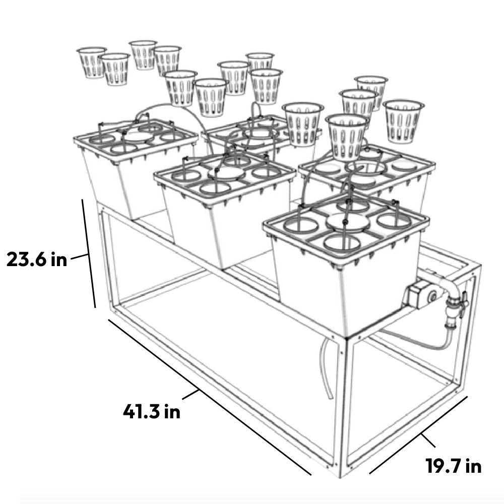 Tobato 5 – Dutch Bucket Hydroponic Growing System